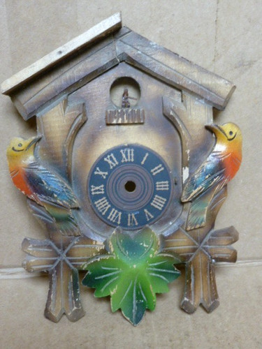 Useful old cuckoo clock - old,
