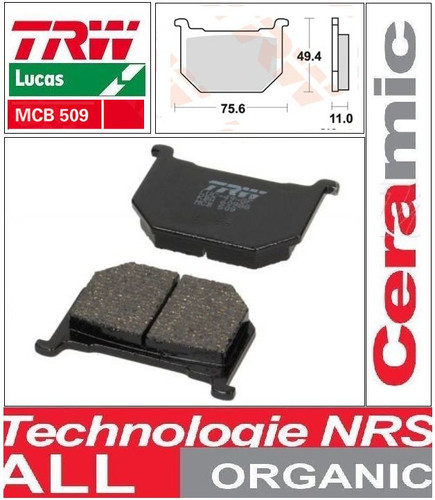 Front brake pads trw - brake,
