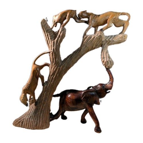 Wooden african sculpture - african,