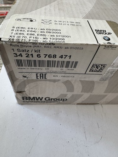 Genuine bmw rear - genuine, brakepads