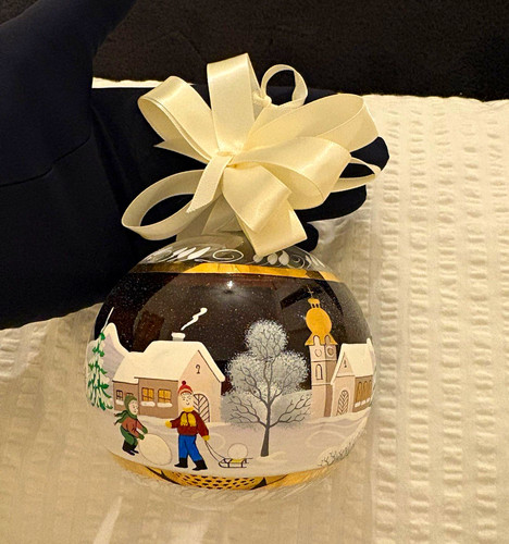Glass christmas bauble winter - glass,