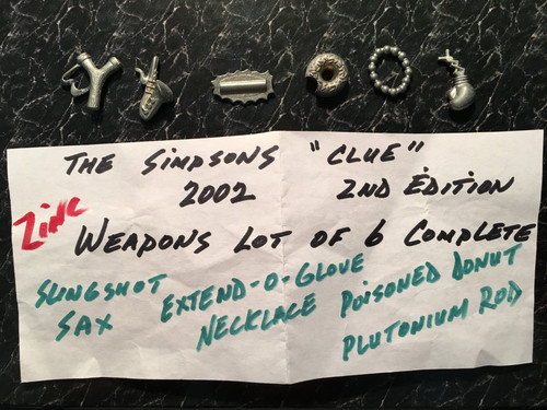 Clue simpsons weapons - clue,