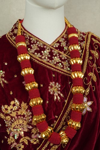 Kantha mala gold plated nepali - kantha,