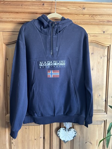 Napapijri navy burgee hoodie - napapijri,
