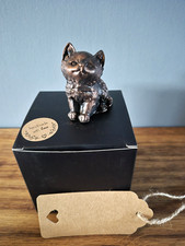 Small Cat Ornament Black