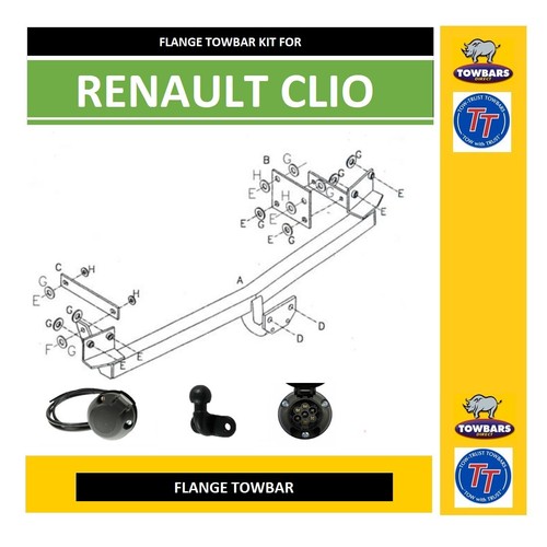 Flange towbar for renault clio - flange,