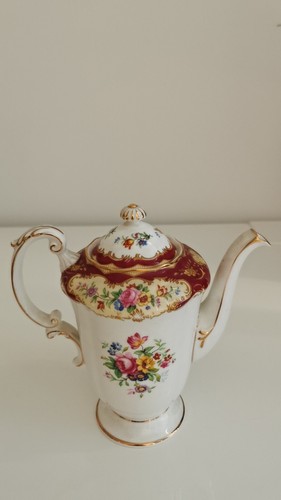 Paragon pompadour red tea pot - tea,