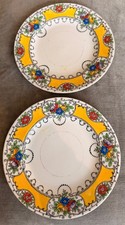 2 x Decorative Wetley England China Plates. Collectable. 