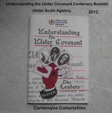 Vintage Understanding the Ulster Covenant Centenary Booklet 2012.AH0361.