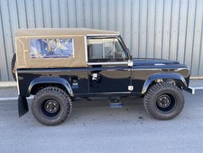 Sand Canvas full soft top hood WITH side windows Fits Land Rover Defender 90