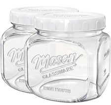 2 Pack Large Glass Storage