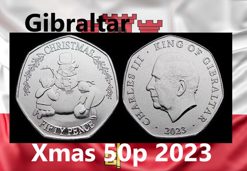 Gibraltar coin 50p pence - , 2023