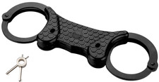 Alcyon Rigid Black Pro-Cuff Double Lock Security Military Police Handcuffs
