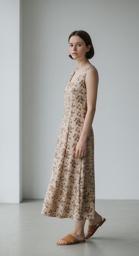 Vtg dress maxi - vtg, floral