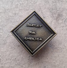 Bartlet For America Metal Pin