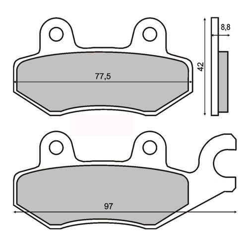 Front brake pads kymco top - pads, boy