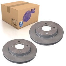 Pair of Front Brake Disc Fits Ford Mazda 121 DW JASM JBSM Fi Blue Print ADM54365