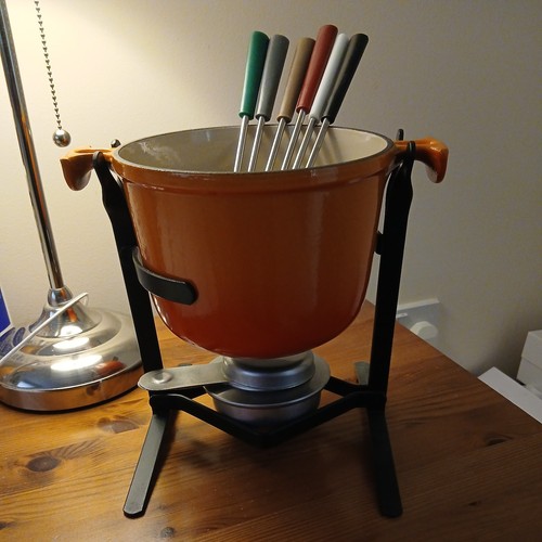 Vintage creuset fondue - vintage,