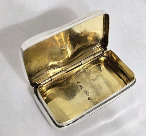 Antique sterling silver - , snuff