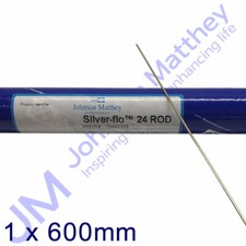 Johnson Matthey Silver-Flo 24 1.5mm Diameter x 600mm Rod - 1 x Stick
