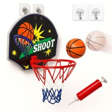 Mini Basketball Hoop Wall Mounted PVC Backboard Over the Door Sport Activity Set