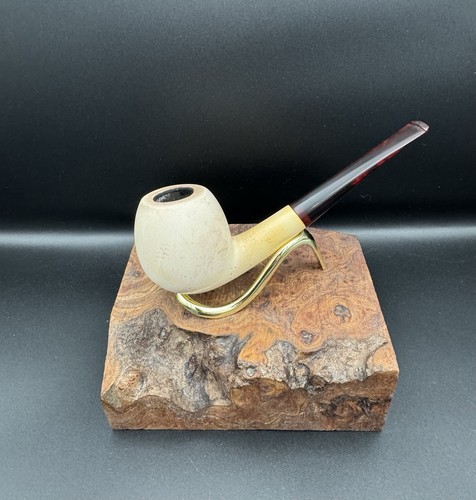 Smooth bent meerschaum pipe - bent,