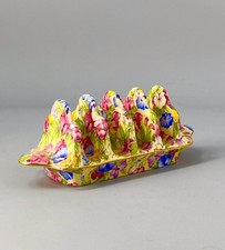 Royal Winton Grimwades Sweet Pea Chintz Vintage 4 Slice Breakfast Toast Rack