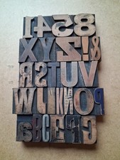 Vintage WOODEN Letterpress
