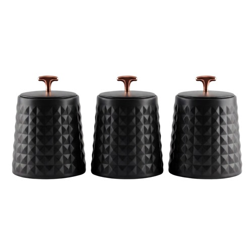 Tea coffee sugar canisters set - tea,