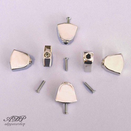 Nickel metal keystone knobs - 6,