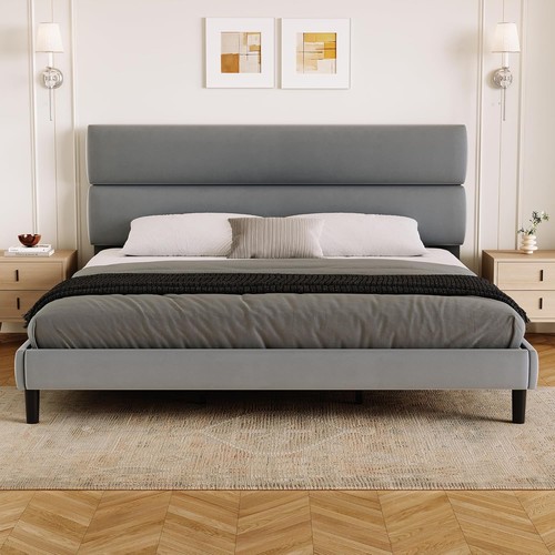 King size platform bed - size, frame