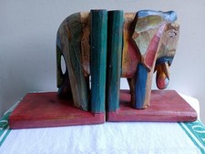 PAIR OF PAINTED HAND CARVED