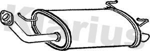 Klarius dn450w muffler exhaust - klarius,