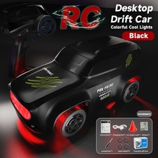 Mini RC 4WD Drift Car 1:64 Super Small RC High Speed Racing Cool Lights Toy Car