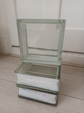 3 x Glass Bricks. Clear. NOS