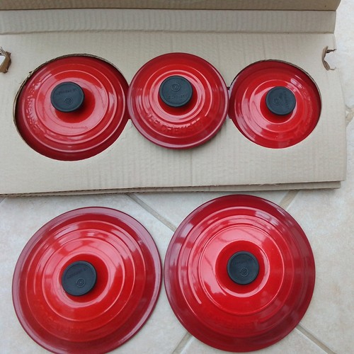 Creuset cast iron lids set - cast,