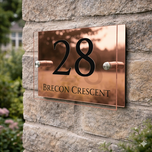 House number plaques - plaques, signs