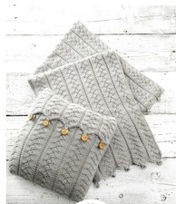 Aran Cushion Cover & Blanket