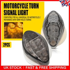 1Pair Motorcycle Flush Mount Triangle Turn Signal Light L-shape Indicator Lamp