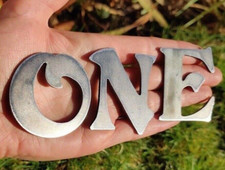 Letters Numbers Metal Sign Word 3" Small Wall Lettering Room Garden Shop Bar Pub