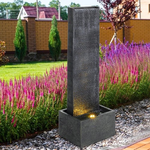 Garden fountain wall water - garden,