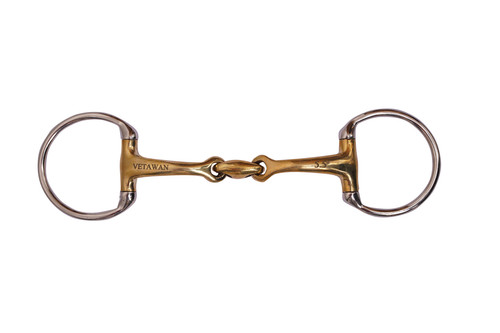 Eggbutt snaffle bit curved - eggbutt,