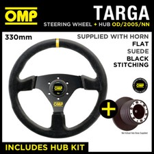 fits SUBARU IMPREZA TURBO 93-99 OMP TARGA SUEDE LEATHER STEERING WHEEL & HUB