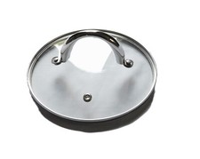 18CM VENTED GLASS SAUCEPAN LID