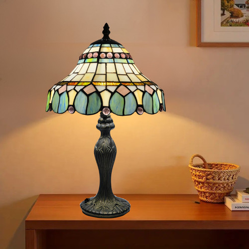 Vintage tiffany style table - style,