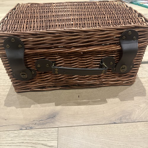 Vintage wicker picnic hamper - vintage,