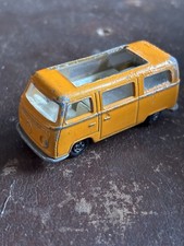 Lesney Matchbox Superfast No. 23 Volkswagen Camper Dormobile VW 1970 Orange UK