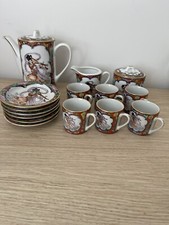 Vintage Oriental Tea-set Cups
