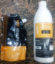 Matrix Opti Straight Hair Straightening Cream 500 ML + 1 Litre Neutralizer Combo