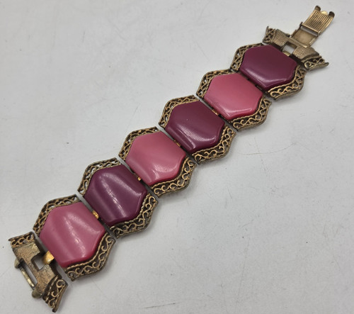 Vtg coro panel bracelet - coro,